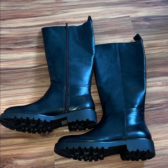 Vagabond Shoes - Vagabond Black Leather Combat Boots